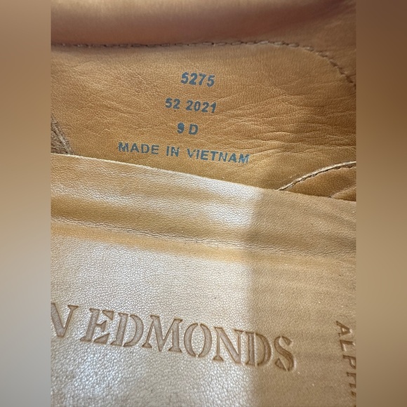 Allen Edmonds Mens Alpha Woven Lugg Brown Leather White Sole‎ Shoe Size 9 - Picture 9 of 10